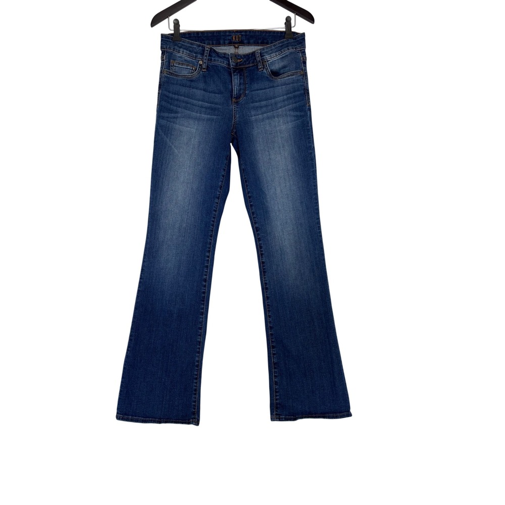 KUT from the Kloth Baby Bootcut Jeans Womens 6 Blue Medium Wash Stretch Denim